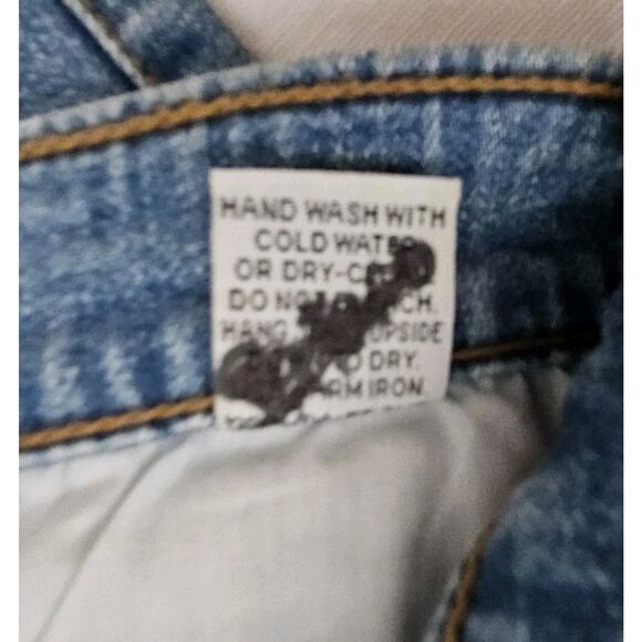 Sassy Thai Jeans Womens Embellished Beads Flowers Rhinestones Mid Rise 10 Flare - Picture 10 of 14